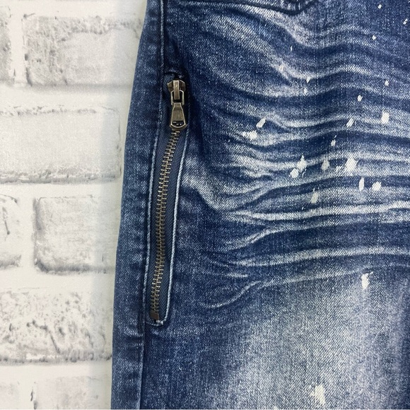 Demolition Black Label Acid Splash Distressed Jeans 34/30 - Picture 4 of 14